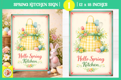 Vintage Easter Kitchen Sign Design,Easter Baking Print Product Image 1