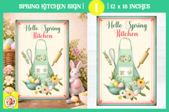 Vintage Easter Kitchen Sign Design,Easter Baking Print Product Image 1