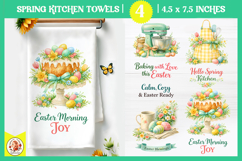 Vintage Easter Kitchen Towel Design,Easter Baking Bundle Product Image 10