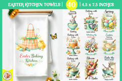 Vintage Easter Kitchen Towel Design,Easter Baking Bundle Product Image 1