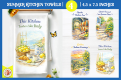 Italian Summer Kitchen Towel Designs Coast Lemon Bundle Product Image 5