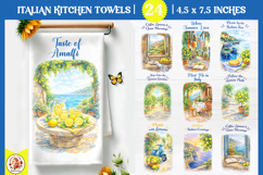 Italian Summer Kitchen Towel Designs Coast Lemon Bundle Product Image 1