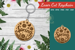 Spring Lasercut Keychain Product Image 1