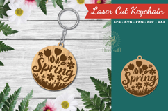 Spring Lasercut Keychain Product Image 1