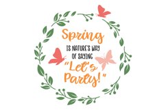 Spring Let's Party SVG Cut File Product Image 1