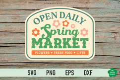 Spring Market SVG is great for creating wonderful decorations, T-Shirts, Mugs and to use as a gift tag.
