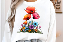 Spring Meadow Poppies Clipart Product Image 2