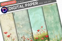 Spring Meadows Printable Digital Paper Product Image 1