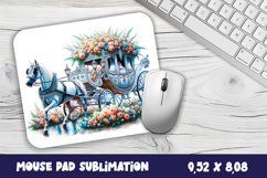 Hors wedding sublimation Mouse pad design, Funny hors mouse Product Image 1