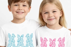 Bunny Trio SVG Bundle | Easter Bunny SVG Product Image 7