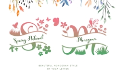 Wonderful Monogram Fonts &amp; Graphics Bundle Product Image 18