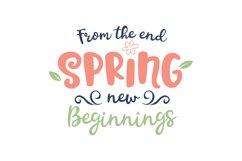 Spring New Beginnings SVG Cut File Product Image 1