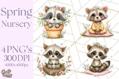 Spring Baby Animal Clipart, Baby Animals PNG, Pastel Nursery Product Image 1