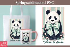 Bloom &amp; Smile Panda sublimation Spring sublimation Product Image 1