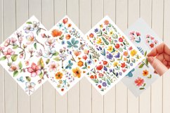 Spring Floral Digital Paper Bundle Product Image 3