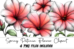 Spring Petunia Flower Clipart Product Image 1