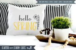 Hello Spring Wildflower SVG, PNG, JPEG Product Image 4