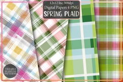 Spring Plaid Pattern Design, Sublimation Design Product Image 1