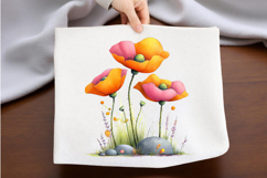 Spring Poppy Flowers Clipart Product Image 2
