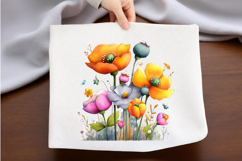 Spring Poppy Flowers Clipart Product Image 2