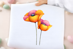 Spring Poppy Flowers Clipart Product Image 2