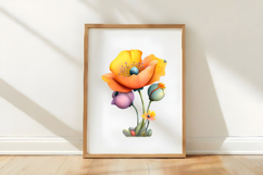 Spring Poppy Flowers Clipart Product Image 3