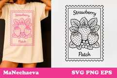 Spring Postal Stamp SVG | Vintage Floral Sublimation Product Image 1