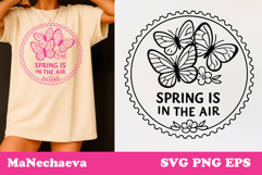 Spring Postal Stamp SVG | Vintage Floral Sublimation Product Image 1