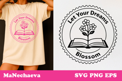 Spring Postal Stamp SVG | Inspirational Quote Sublimation Product Image 1