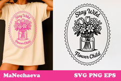 Spring Postal Stamps SVG Bundle | Vintage Floral Sublimation Product Image 6