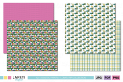 botanical themed digital papers