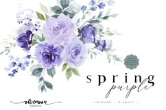 spring purple lavender lilac floral clipart