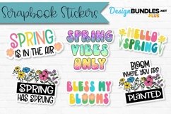 Spring Quotes Sticker Kit Flowers Scrapbook Stickers