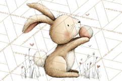 Spring Bunny Clipart, Whimsical Bunny Illustrations Png Product Image 5