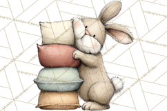 Spring Bunny Clipart, Whimsical Bunny Illustrations Png Product Image 3