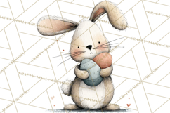 Spring Bunny Clipart, Whimsical Bunny Illustrations Png Product Image 3