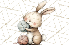Spring Bunny Clipart, Whimsical Bunny Illustrations Png Product Image 2