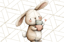 Spring Bunny Clipart, Whimsical Bunny Illustrations Png Product Image 4