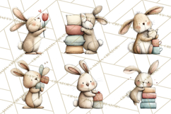 Spring Bunny Clipart, Whimsical Bunny Illustrations Png Product Image 4