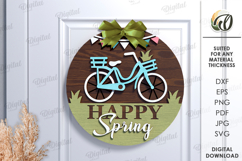 3D Spring Round Signs Bundle Laser Cut. Wall Decor SVG Product Image 11
