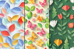 Spring seamless Digital Paper Bundle Product Image 3