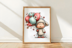 Whimsical Spring Sheep Clipart PNG Product Image 2