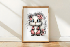 Watercolor Spring Squirrel Clipart Product Image 2