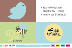 cute spring bundle for scrapbooking and design