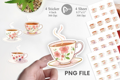 Spring Tea Sticker Product Image 1