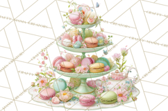 Spring Garden Tea Party Clipart, Tea Party Flowers Png Product Image 3