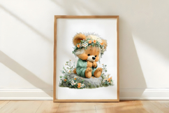 Spring Teddy Bear Illustration Product Image 2
