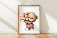 Spring Teddy Bear Illustration Product Image 2