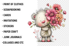 Spring Teddy Bear Clipart Product Image 2