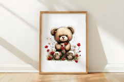 Spring Teddy Bear Clipart Product Image 3